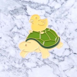 Duck & Turts Enamel Pin
